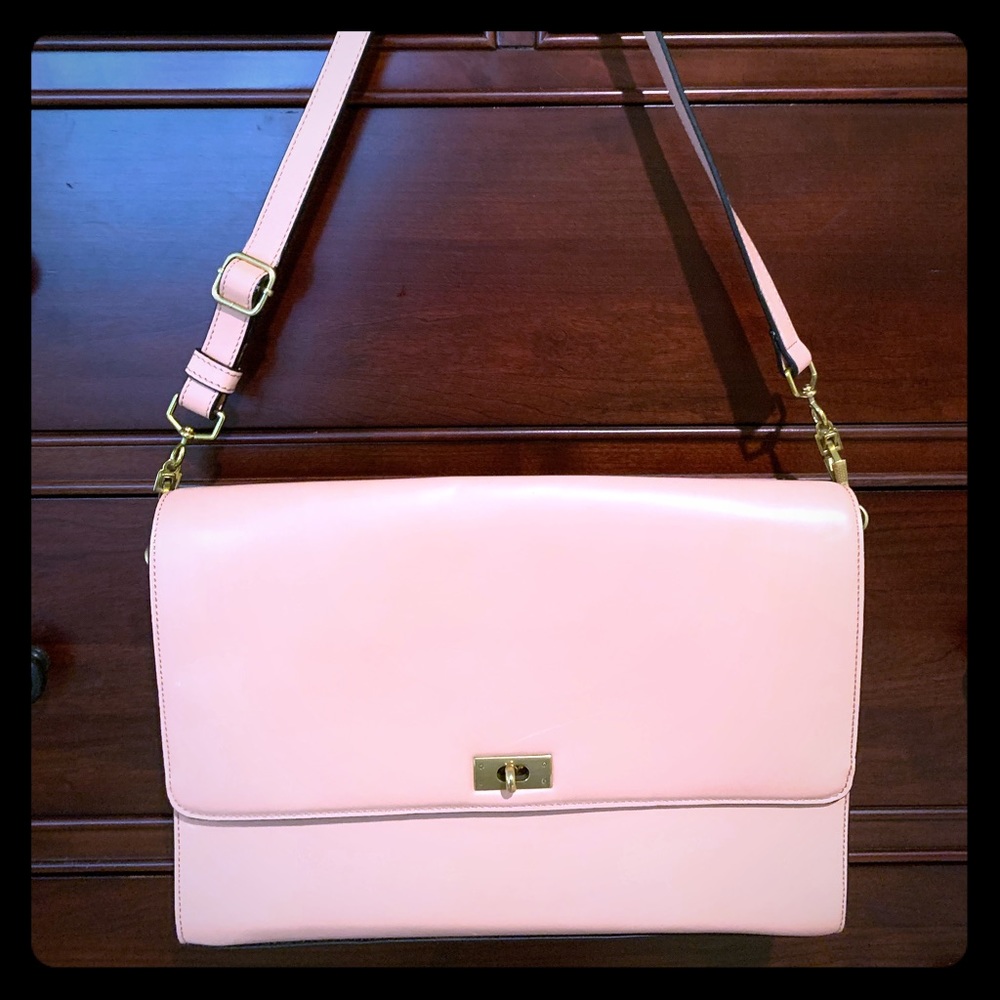 J. Crew blush leather convertible purse 🌸